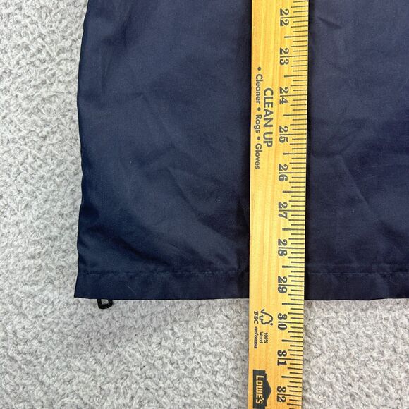 Distortion Windbreaker Jacket Mens Large White Black Colorblock Hooded 1/4 Zip - Picture 7 of 10